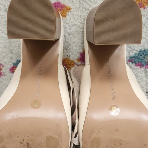 Avec Les Filles Blush Bow Block Heel Mules - Picture 7 of 10